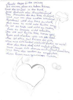 Brennende Herzen(Gedicht)