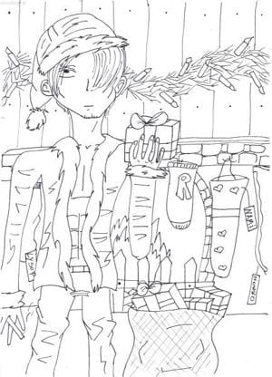 Sanji als weihnachtsmann^^