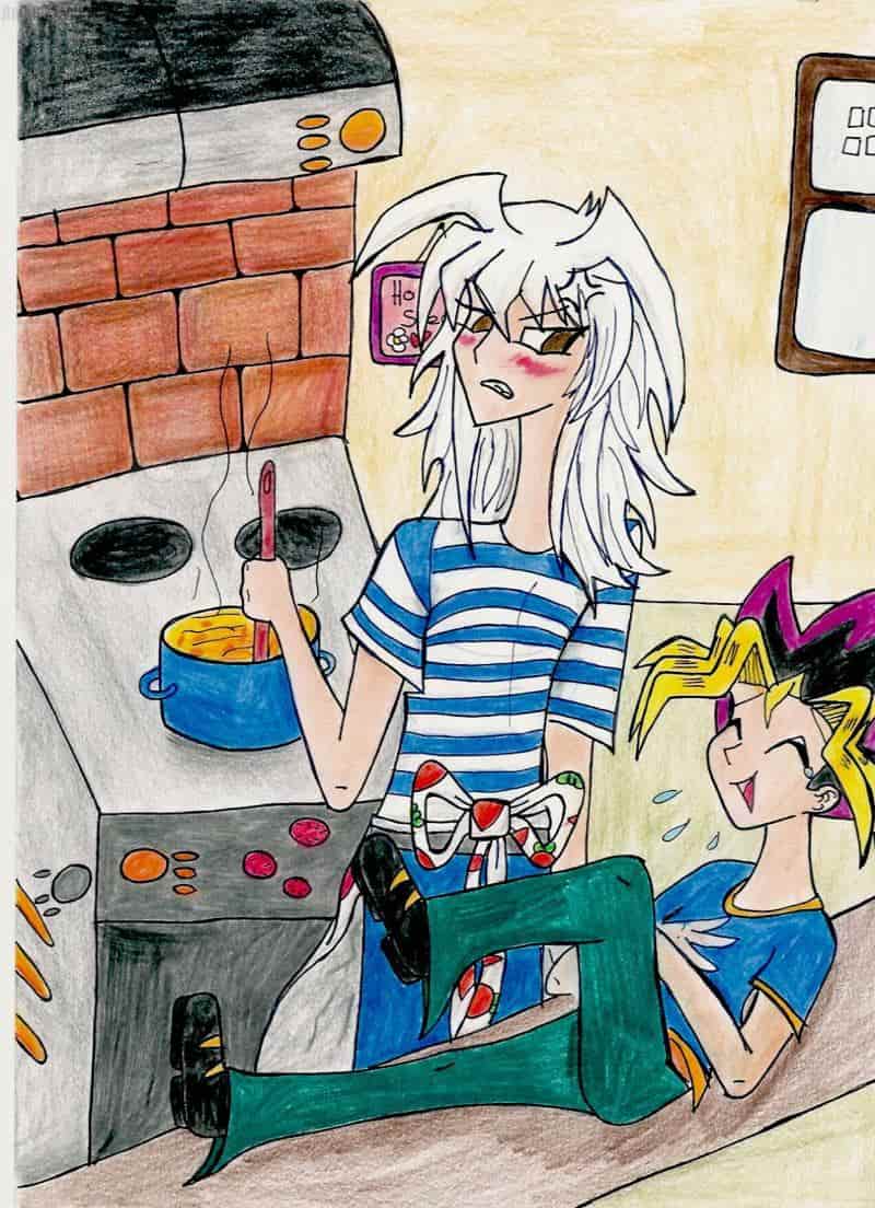 Bakura mal als Smutje ^^"" (Ich weiß,dass es bescheuat aussieht....^_^")
