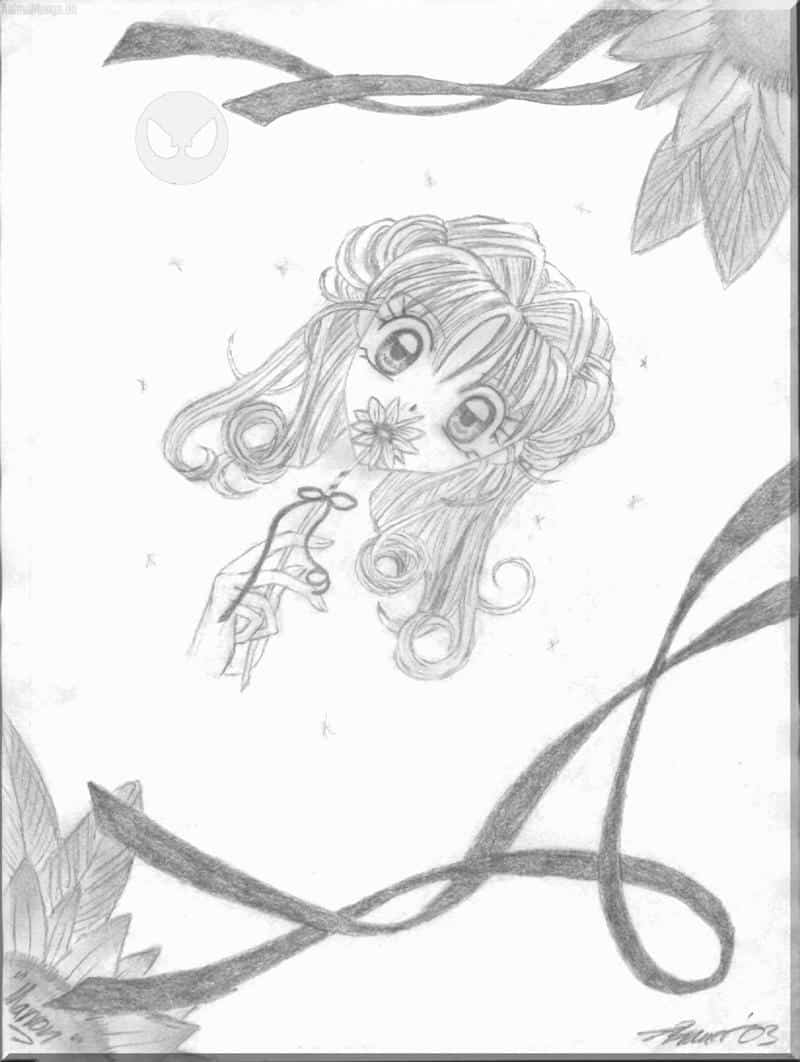 Marron and the flower