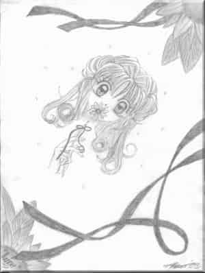 Marron and the flower