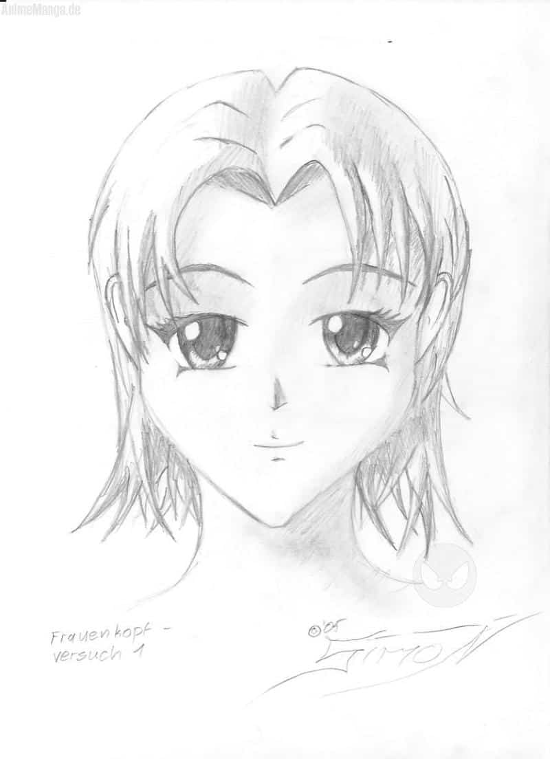 Frauengesicht Versuch 1