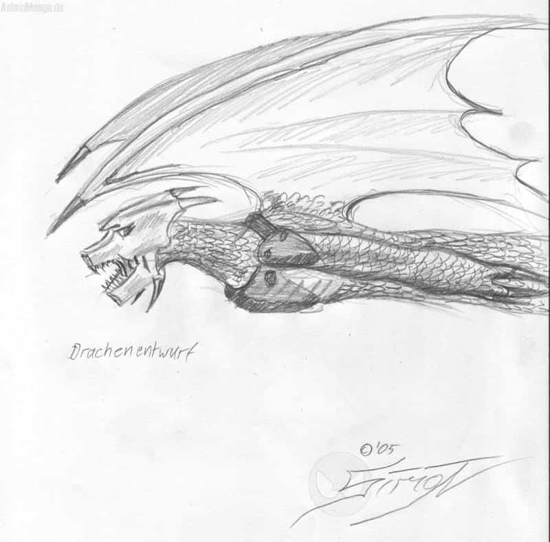 Drachenskizze