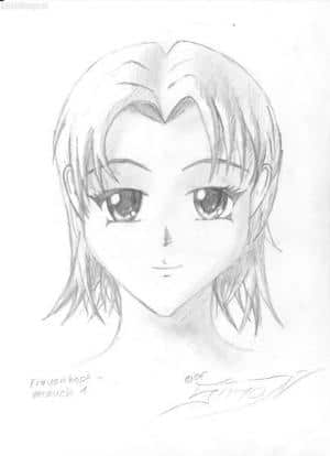 Frauengesicht Versuch 1