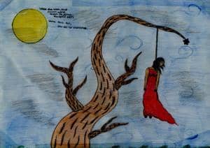 leise im wind baumeln