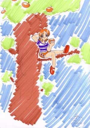 Nami sur un arbre