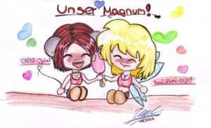 Yumi-Flumi-Elfchen und ChibiJalchen mit... *tadaaaa* NEM MAGNUM!!!!!!!!!!!!
