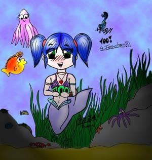 Ne chibi-meerjungfrau für Fen-chan zum 100sten!!!!! (SAYO, BLEIB!!!!!)
