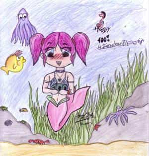 Chibi-Meerjungfrau Bunti-colo! *alten scanner hau*