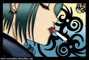 Outlines by DarkNeko, Colo von mir ~ Thinking... or... some stuff!! o_O