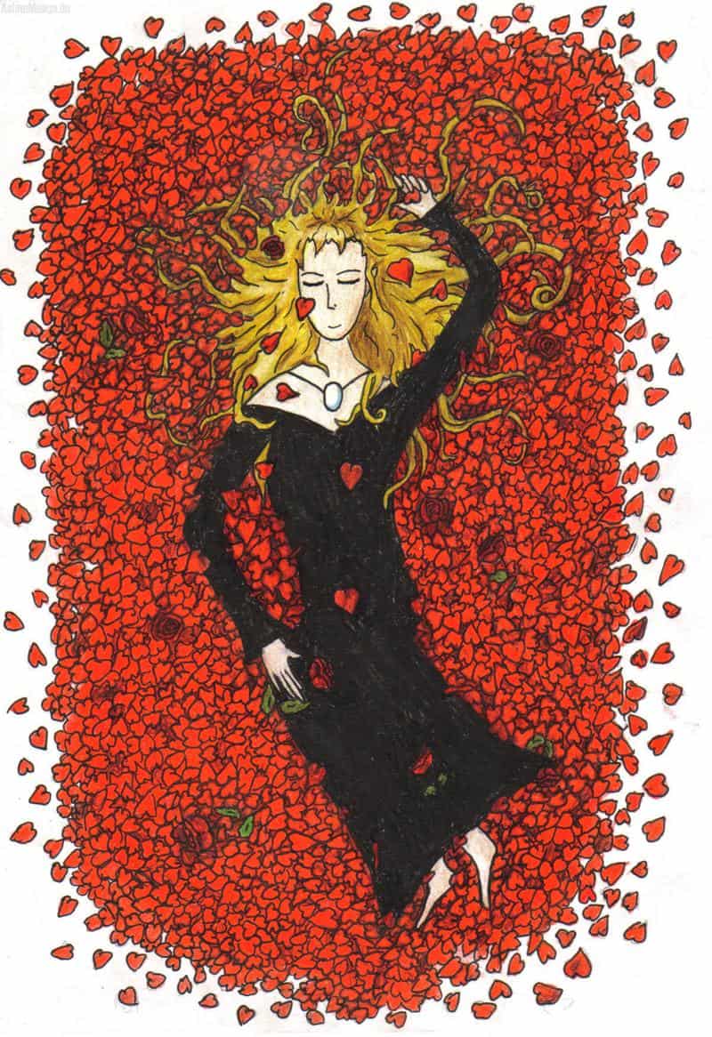 Sleeping Death,you look so sweet while you're lying down on a bed of roses...