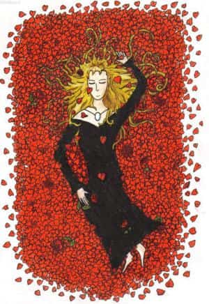 Sleeping Death,you look so sweet while you're lying down on a bed of roses...