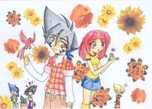 ein Tag im Blumengarten