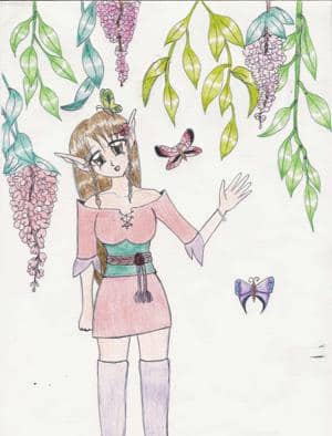 Elfe unter Blättern...XDDD