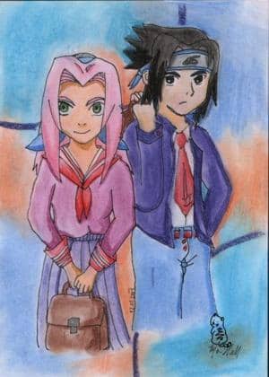 Sakura und Sasuke~Schuldesigne