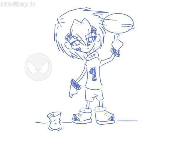 noch eine Skizze...Über Basketball!