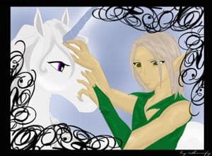 Ein Elb und sein Einhorn