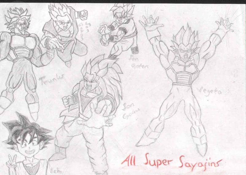 all super sayajins