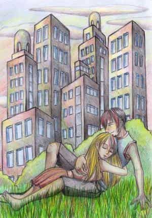 bunter kitsch mit seltsamer Architektur