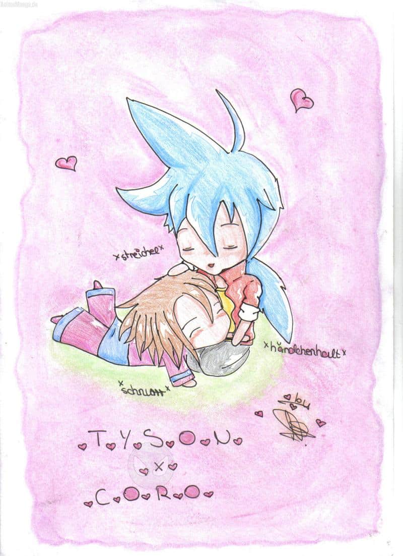 tyson und coro als chibis............