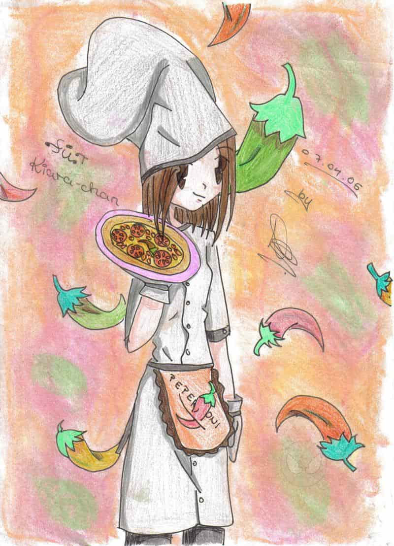 für Kiara-chan als pizzagirly...