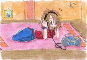 beim musik hören............