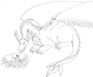 Drachenmama mit Netst