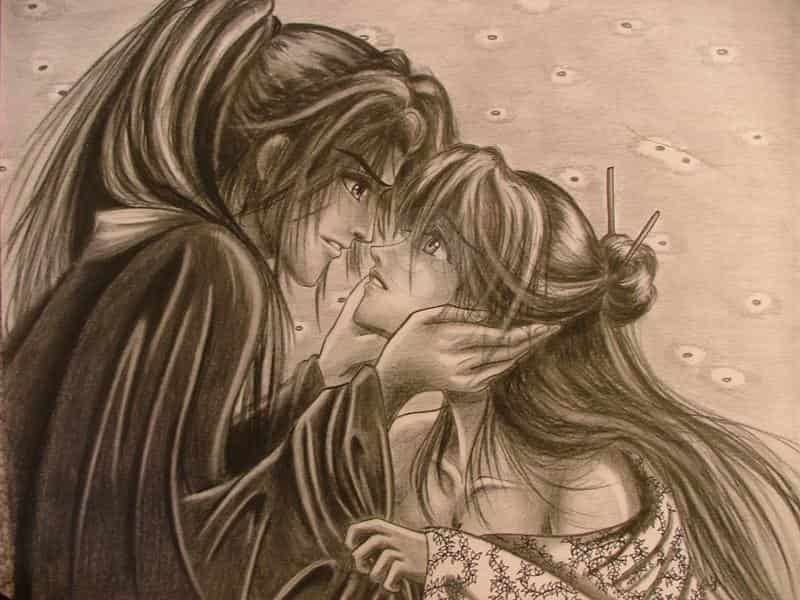 "Don't go..." Takeo & Madoka zur FF "Die Weiße Schlange"