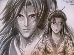 "Die Weiße Schlange" Cover zu meiner FF (Takeo & Madoka)