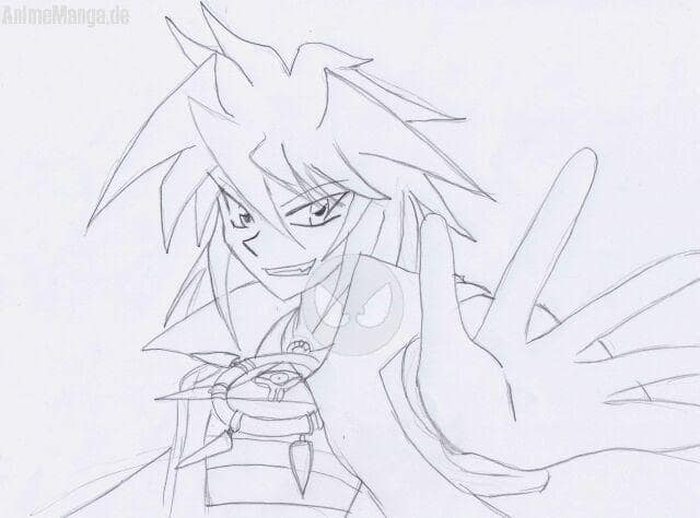 Yami Bakura mit seltsamer Hand
