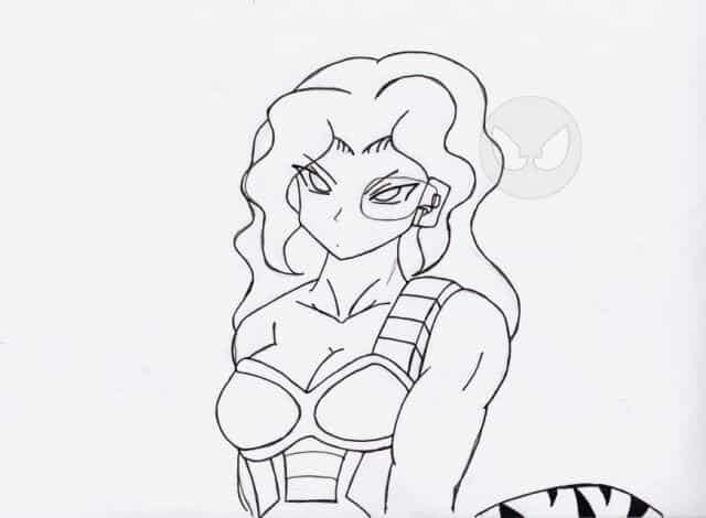 Azu s back.. O_O Lineart