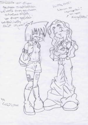 Komisches Bild mit Text Oo