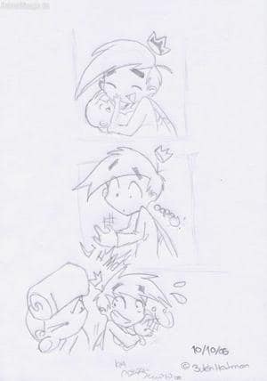 Cosmo und das Baby.. xD