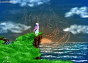 ranus und licna auf dem kliff