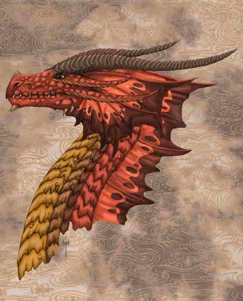 Red Dragon Kopf