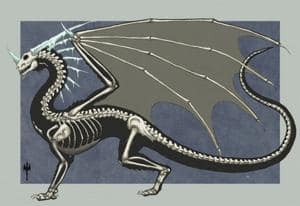 Eisdrachen Skelett