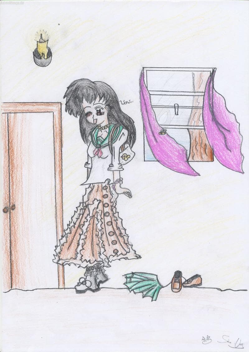 Kagome-chan beim anprobieren ihres Rockes *fg*!