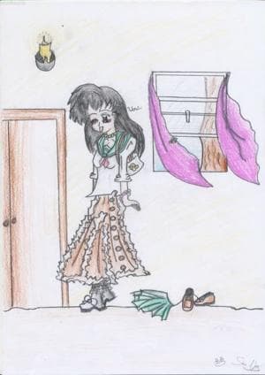 Kagome-chan beim anprobieren ihres Rockes *fg*!