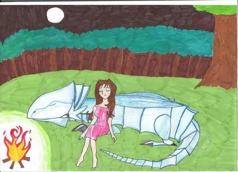 Sleeping white Dragon