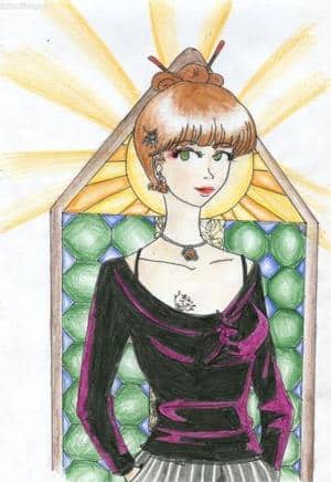 Dämonin mit Heiligenschein