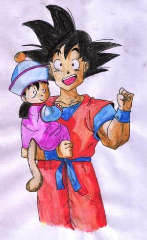 Goku und Gohan