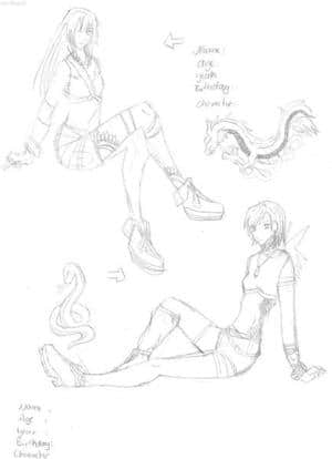 skizze chara design