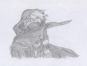 Kakashi in the wind
