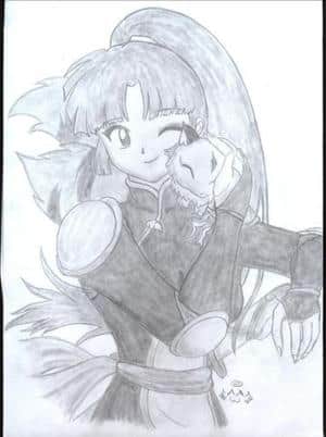 Sango mit Kirara
