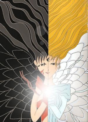 Böser und guter Engel (ich weiss, sehr einfallsreich -.-)