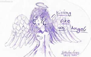 Kissing like an angel