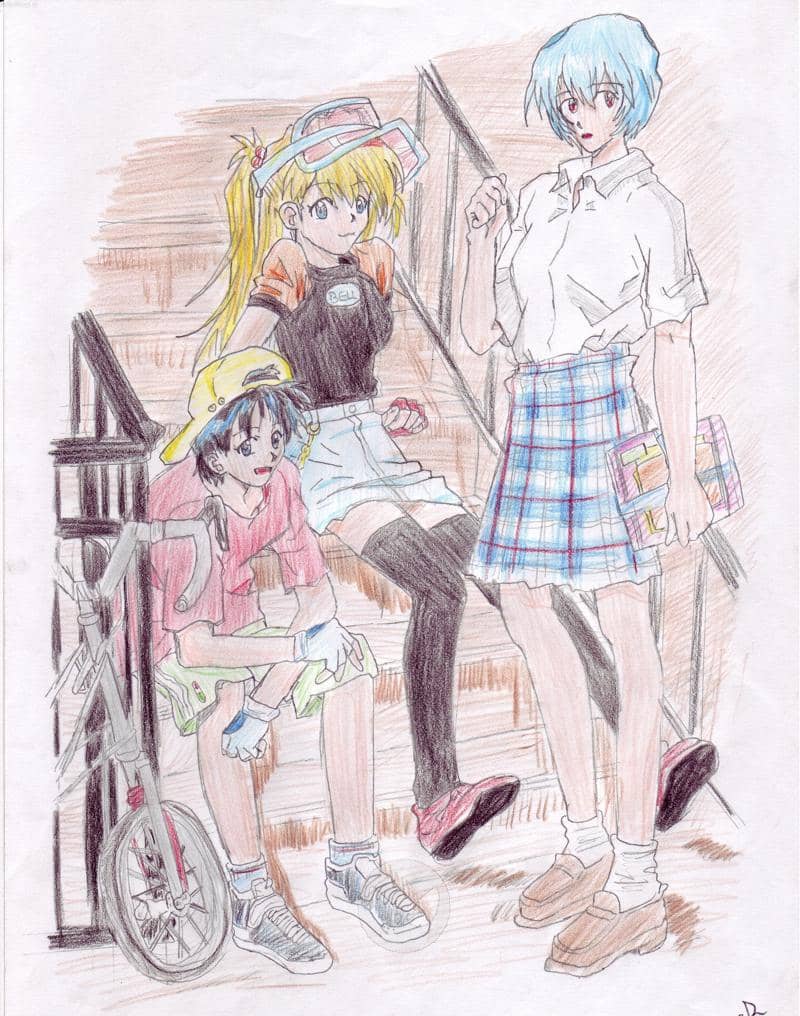 Shinji &amp; Co als &quot;Normale&quot; Teenis