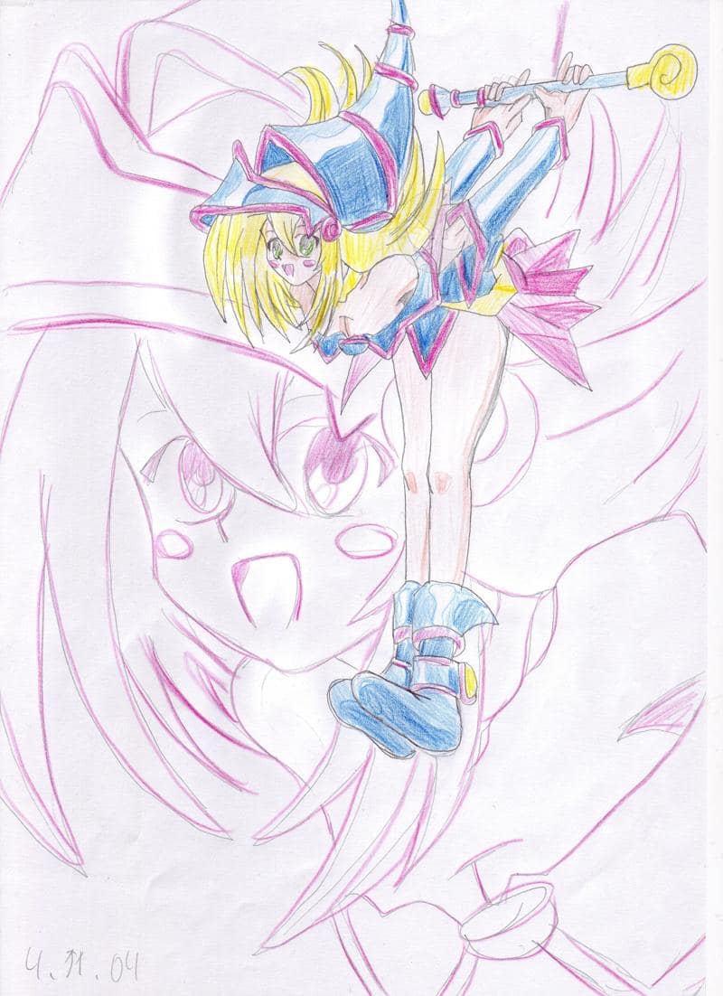 Schwarzes Magier M&auml;dchen