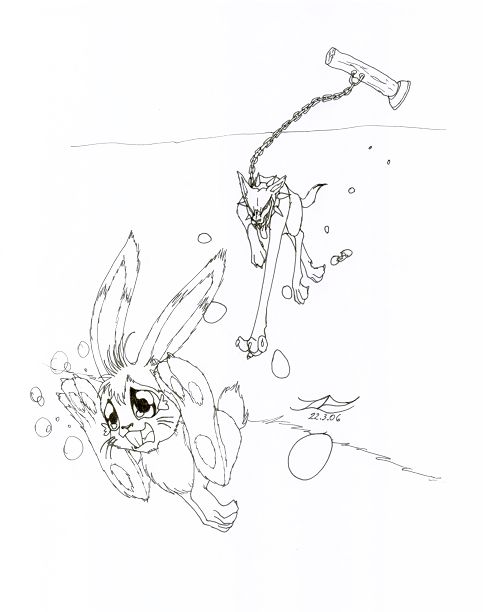 der harte job des osterhasen(outlines)
