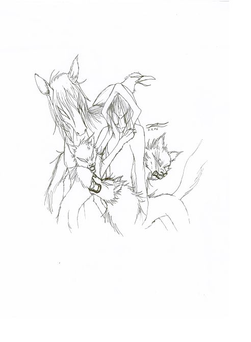 neotu und seine schattentierchen (outlines)